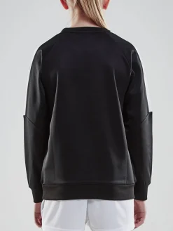 Craft Sportswear Sweatshirts & Hoodies^Progress R-Neck Sweater Jr Black/White