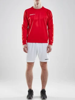 Craft Sportswear Hoodies & Sweatshirts|Teamwear^Progress R-Neck Sweater M Bright Red/White