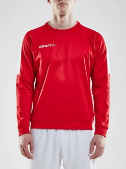 Craft Sportswear Hoodies & Sweatshirts|Teamwear^Progress R-Neck Sweater M Bright Red/White