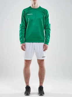 Craft Sportswear Hoodies & Sweatshirts|Teamwear^Progress R-Neck Sweater M Team Green/White