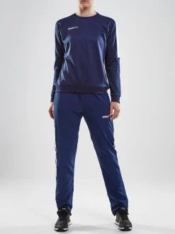 Craft Sportswear Hoodies & Sweatshirts|Teamwear^Progress R-Neck Sweater W Navy/White