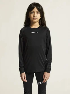 Craft Sportswear T-Shirt^Rush 2.0 Ls Tee Jr Black