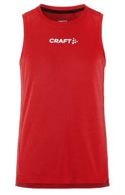 Craft Sportswear T-Shirt^Rush 2.0 Singlet Jr Bright Red