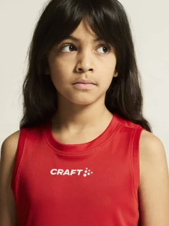 Craft Sportswear T-Shirt^Rush 2.0 Singlet Jr Bright Red