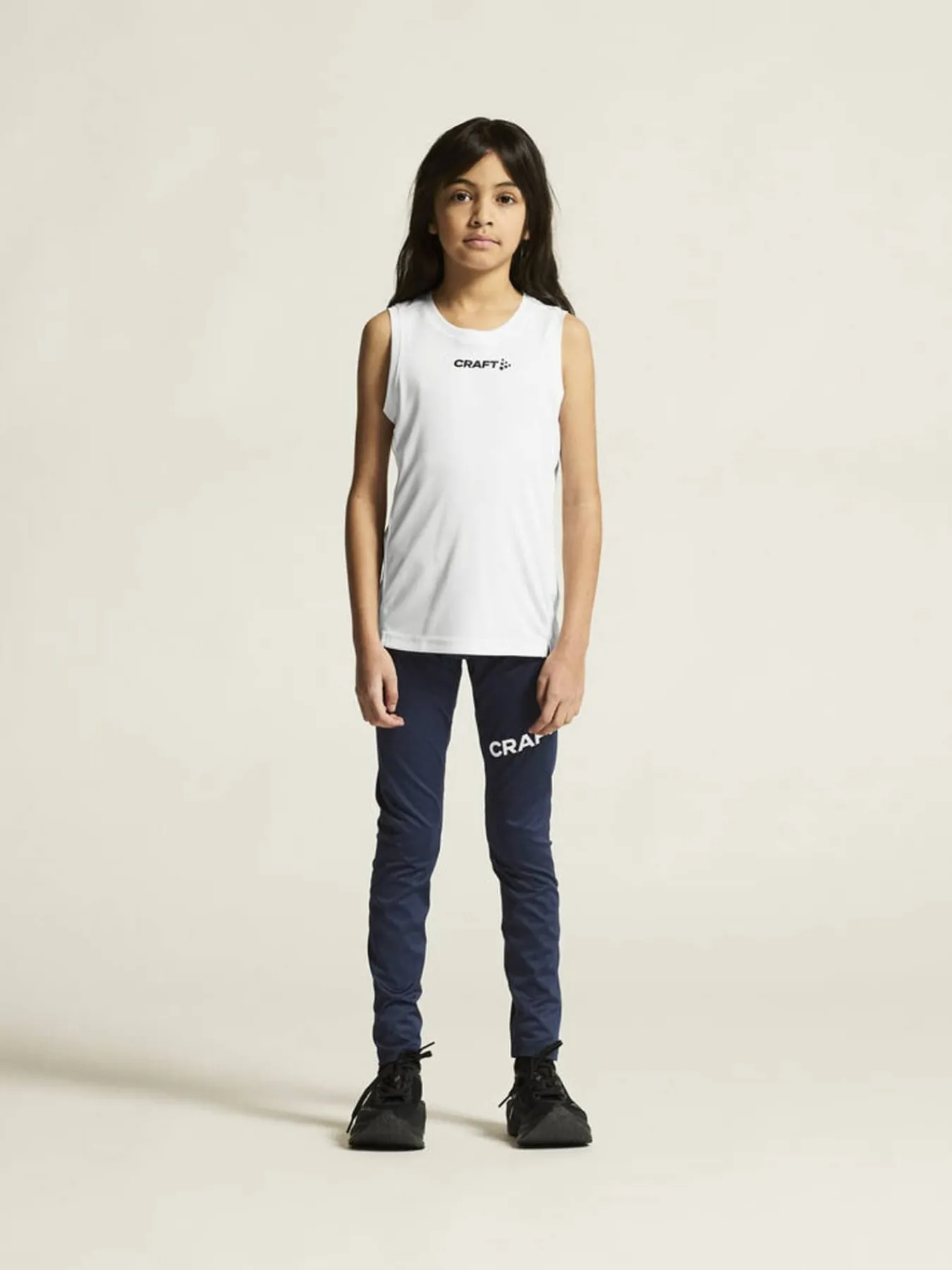 Craft Sportswear T-Shirt^Rush 2.0 Singlet Jr White