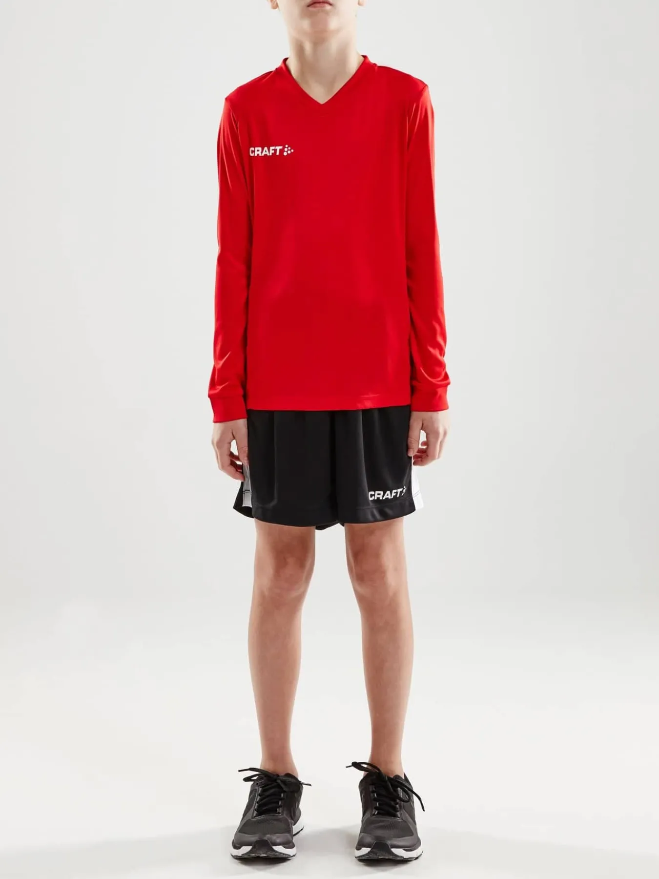 Craft Sportswear T-Shirt^Squad Go Jersey Solid Ls Jr Bright Red