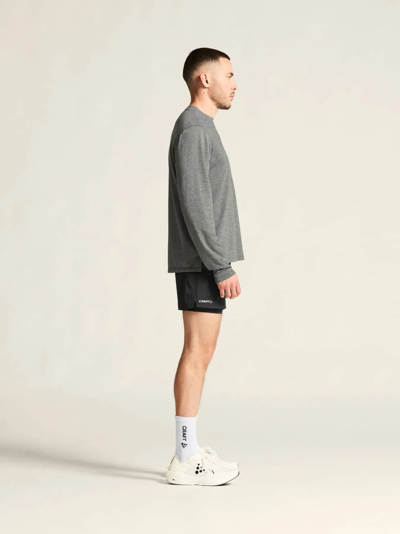 Craft Sportswear T-Shirts & Tröjor|Mellanlager^Thermal Mesh CN M Dk Grey Melange
