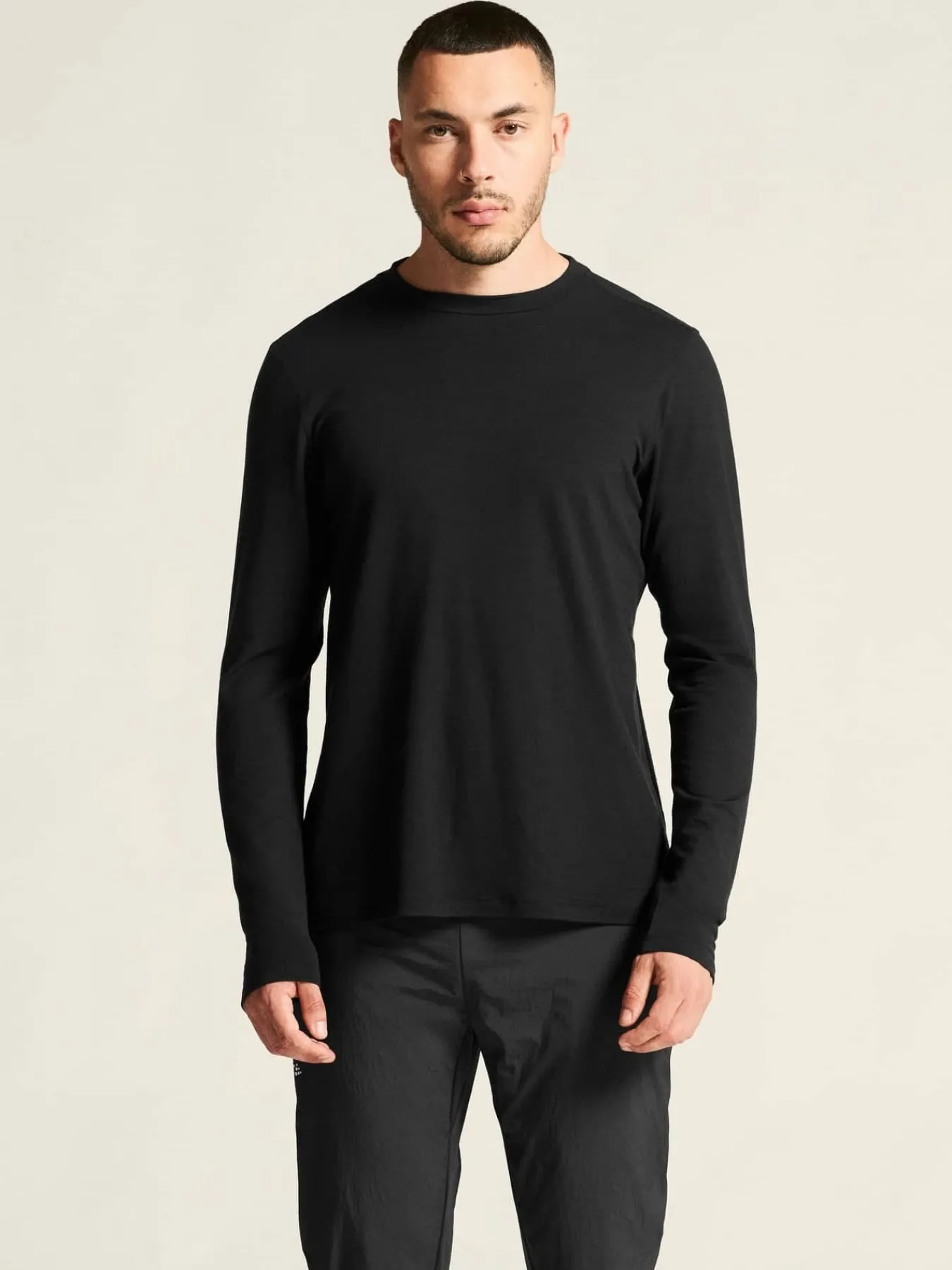 Craft Sportswear T-Shirts & Tröjor|Mellanlager^Wool Jersey LS CN M Black