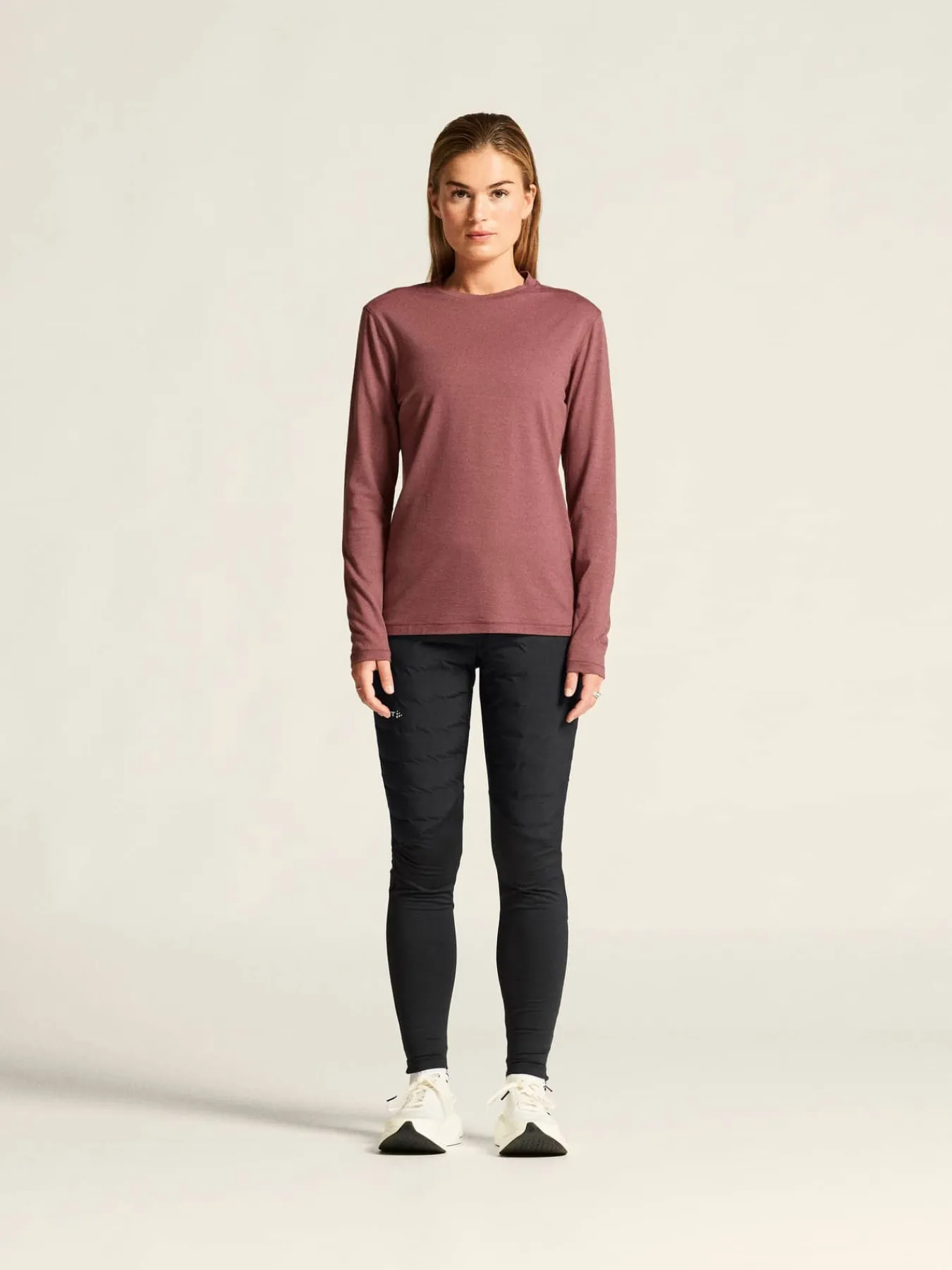 Craft Sportswear Träning^Wool Jersey LS CN W Rose Brown
