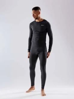 Craft Sportswear Underställ|Underställsset^Wool Merino Set M Black Melange