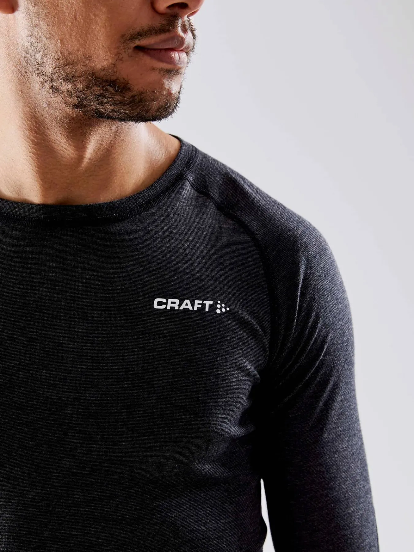 Craft Sportswear Underställ|Underställsset^Wool Merino Set M Black Melange