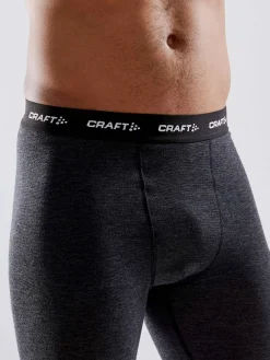 Craft Sportswear Underställ|Underställsset^Wool Merino Set M Black Melange