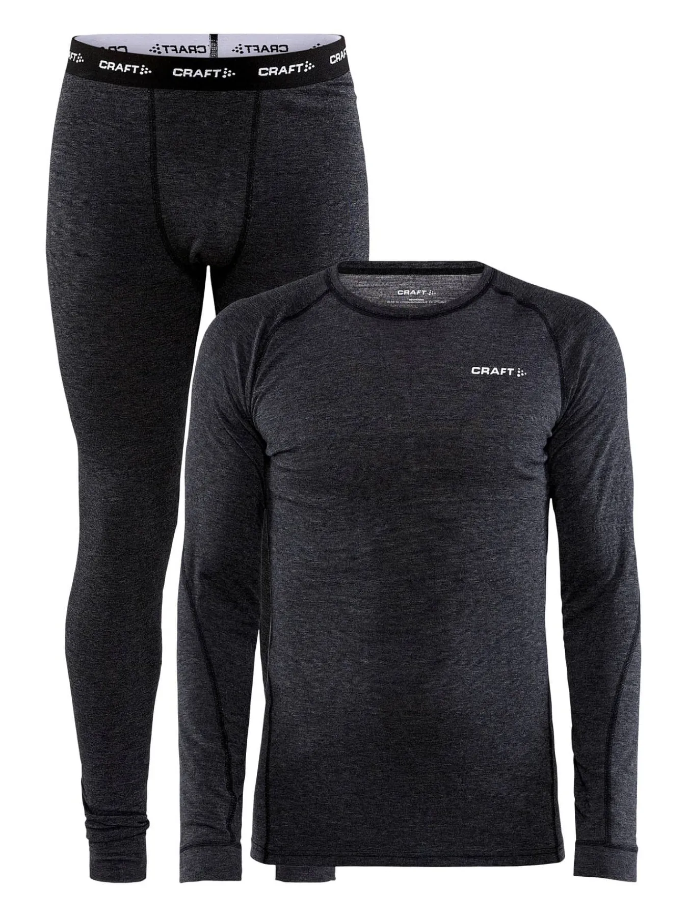 Craft Sportswear Underställ|Underställsset^Wool Merino Set M Black Melange