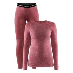 Craft Sportswear Underställ|Aktiva Underställ^Wool Merino Set W Rose-Melange