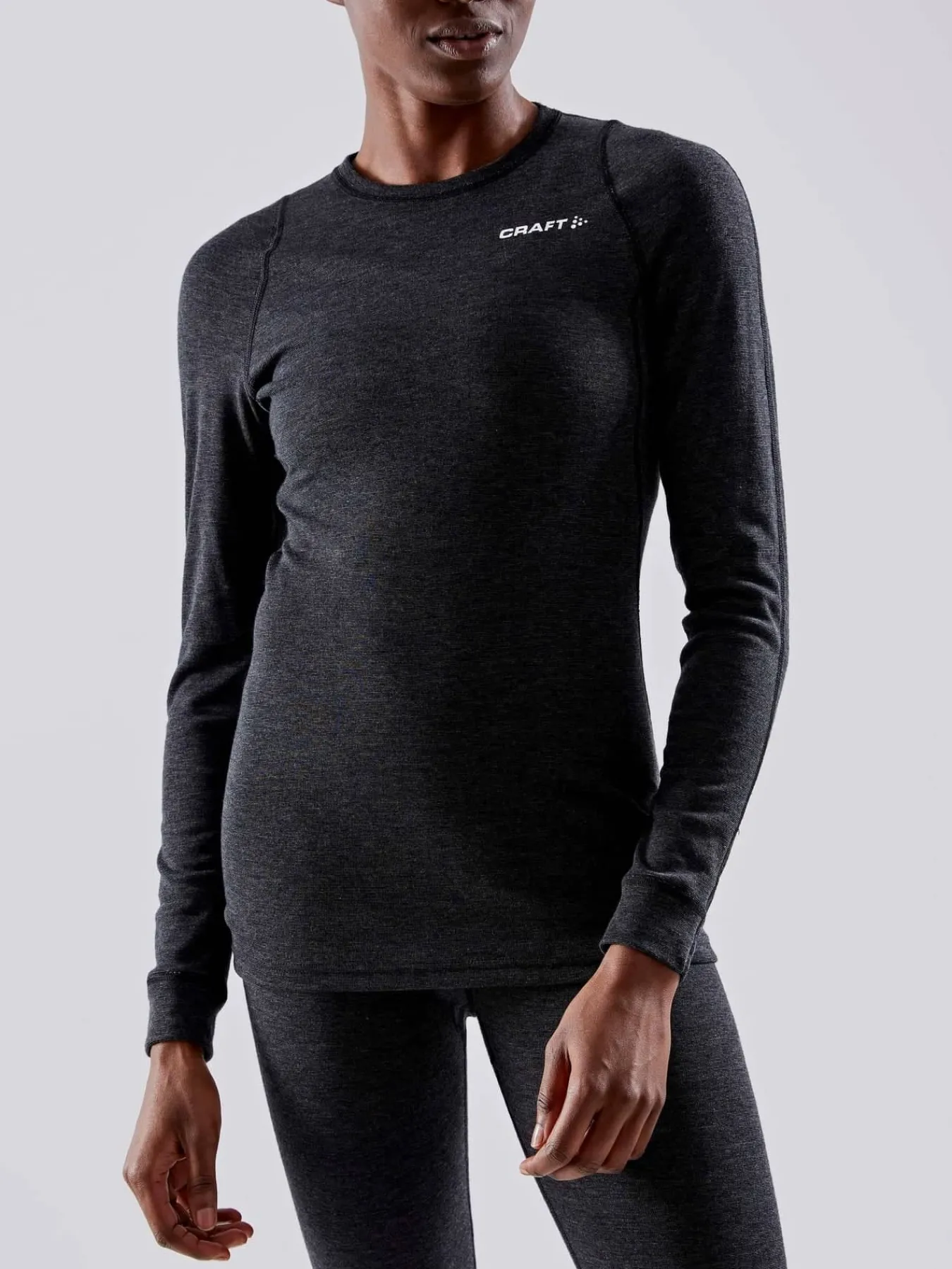 Craft Sportswear Underställ|Aktiva Underställ^Wool Merino Set W Black Melange