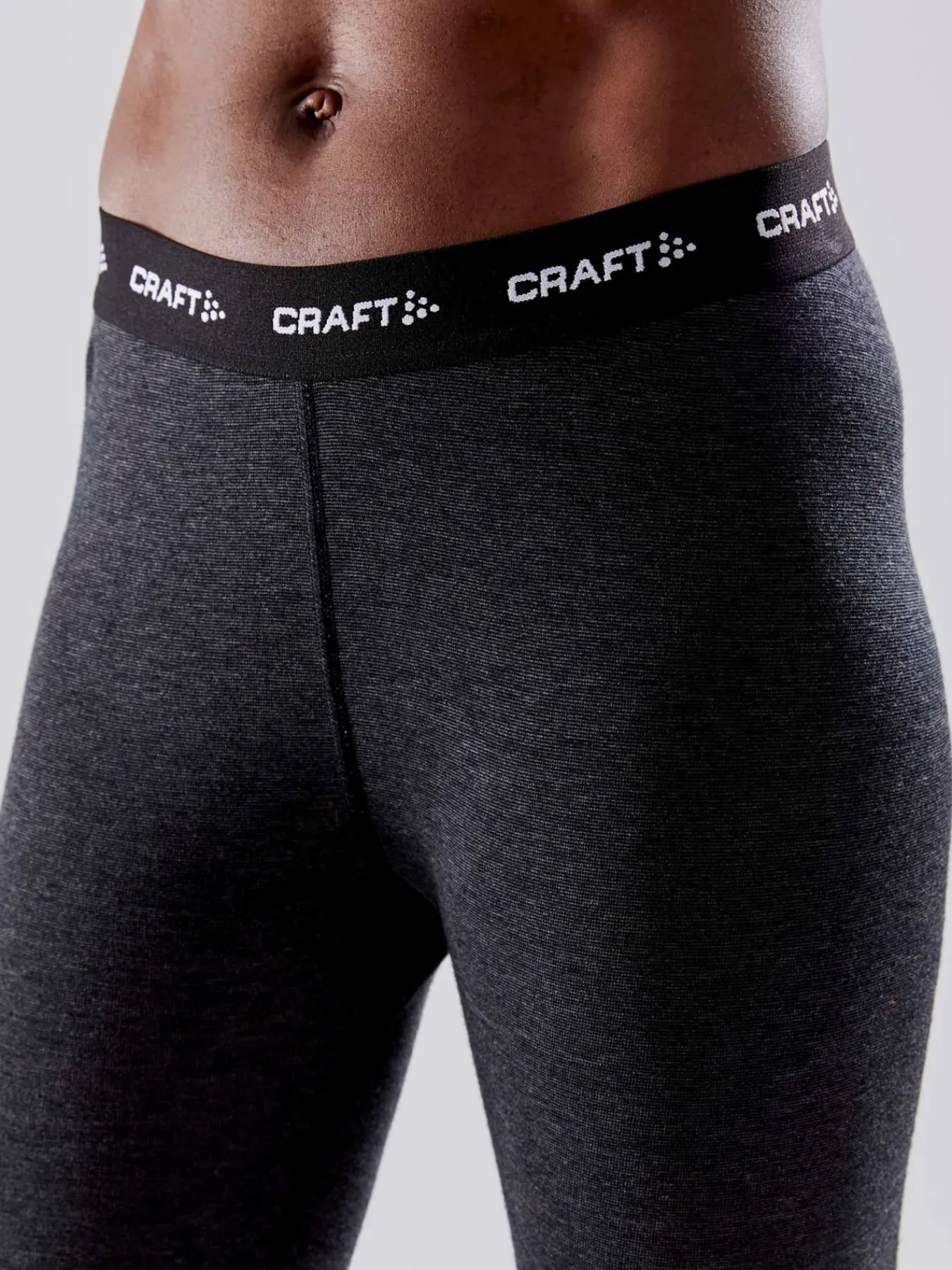 Craft Sportswear Underställ|Aktiva Underställ^Wool Merino Set W Black Melange