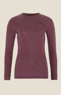 Craft Sportswear Underställ|Aktiva Underställ^Wool Merino Set W Rouge Melange