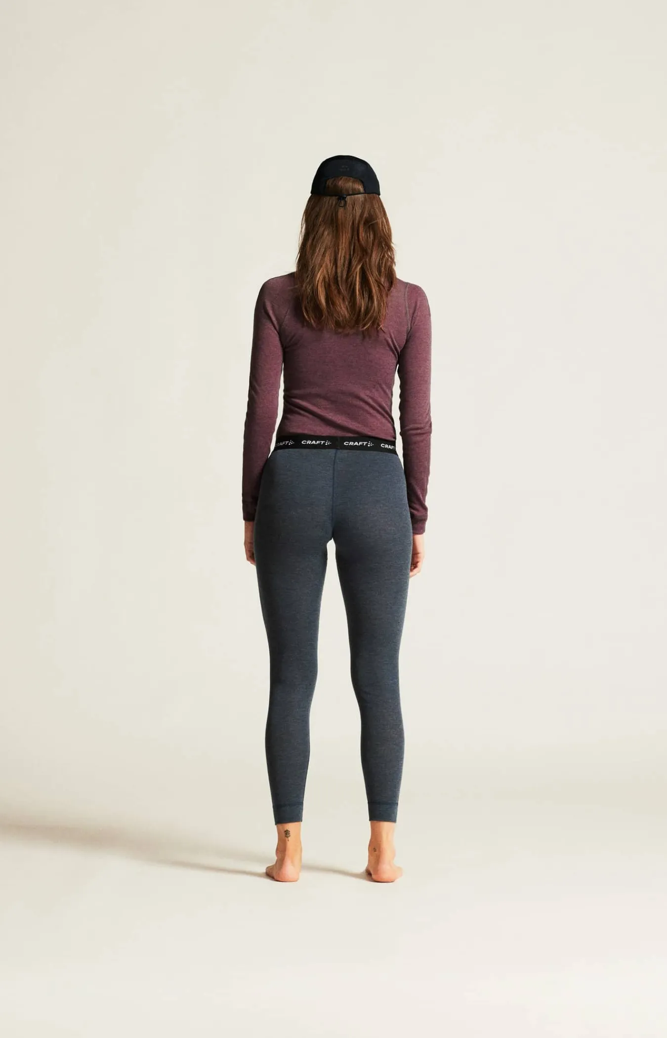 Craft Sportswear Underställ|Aktiva Underställ^Wool Merino Set W Rouge Melange