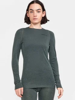 Craft Sportswear Underställ|Aktiva Underställ^Wool Merino Set W Juniper-Melange