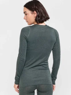 Craft Sportswear Underställ|Aktiva Underställ^Wool Merino Set W Juniper-Melange
