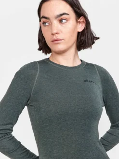 Craft Sportswear Underställ|Aktiva Underställ^Wool Merino Set W Juniper-Melange