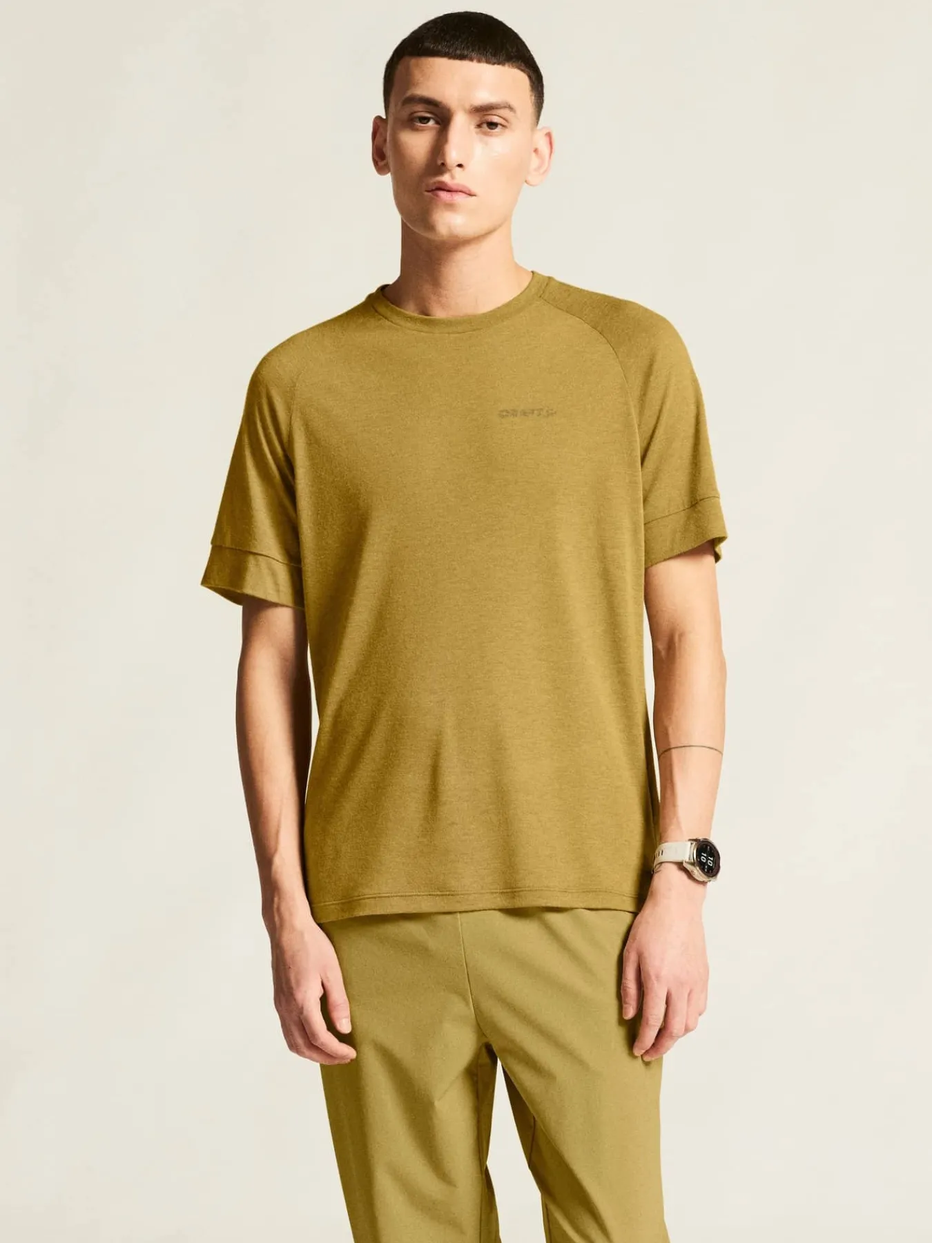 Craft Sportswear T-Shirts & Tröjor|Mellanlager^Wool SS Tee M Khaki Melange