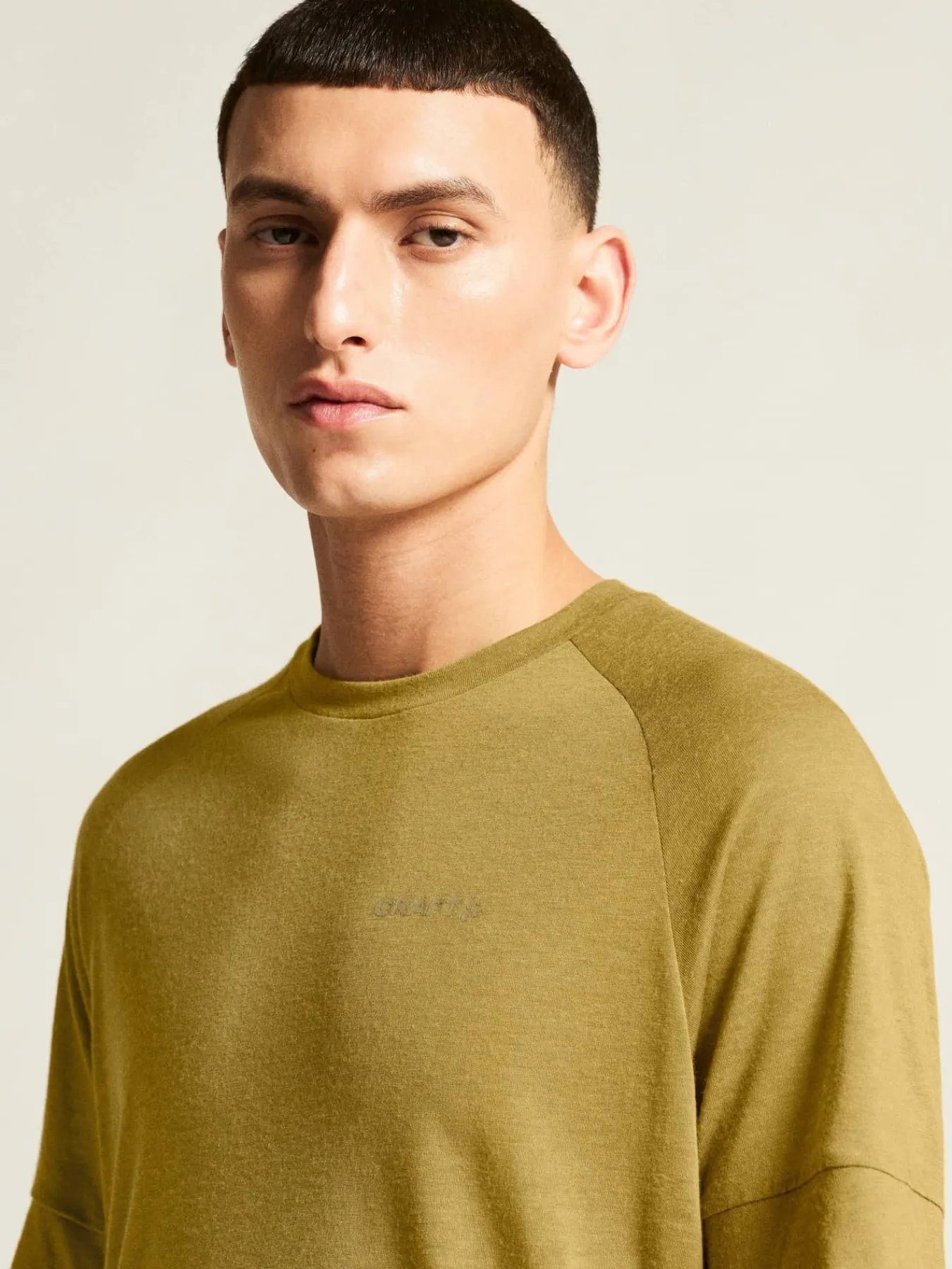Craft Sportswear T-Shirts & Tröjor|Mellanlager^Wool SS Tee M Khaki Melange