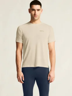 Craft Sportswear T-Shirts & Tröjor|Mellanlager^Wool SS Tee M Tofu Melange