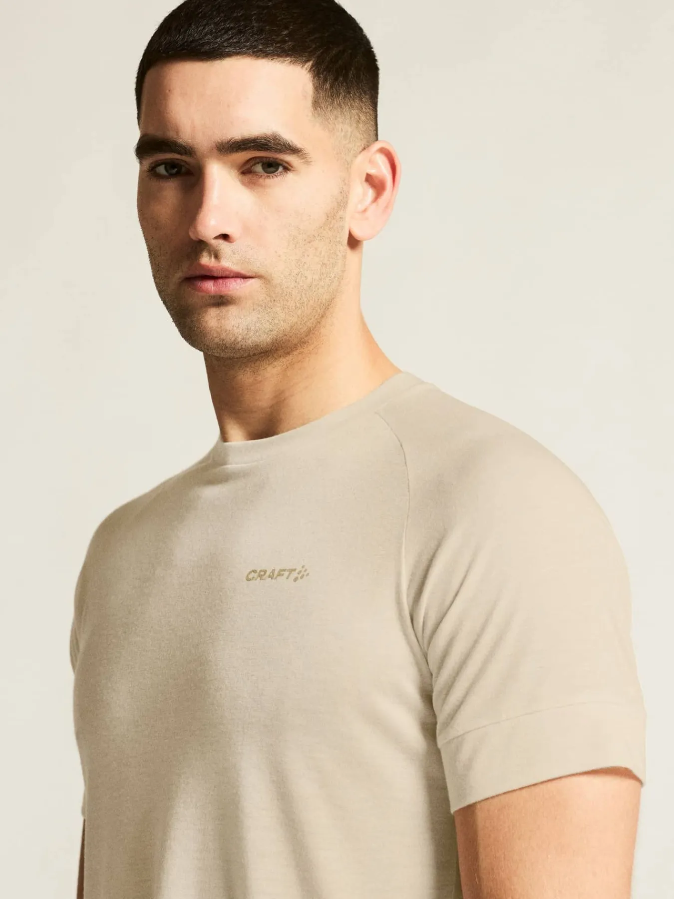 Craft Sportswear T-Shirts & Tröjor|Mellanlager^Wool SS Tee M Tofu Melange