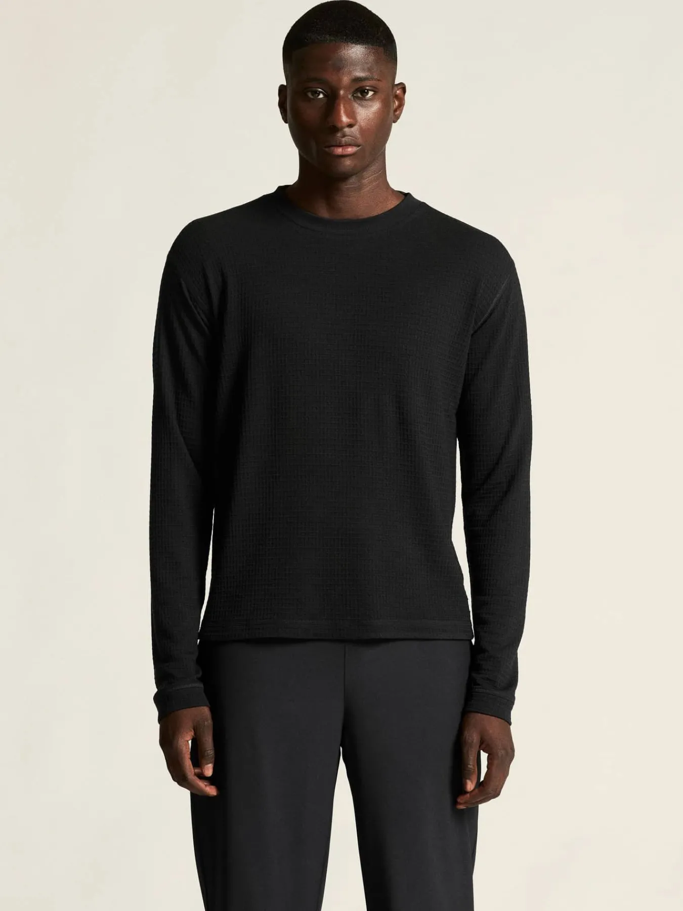 Craft Sportswear T-Shirts & Tröjor|Mellanlager^Wool Waffle RN M Black