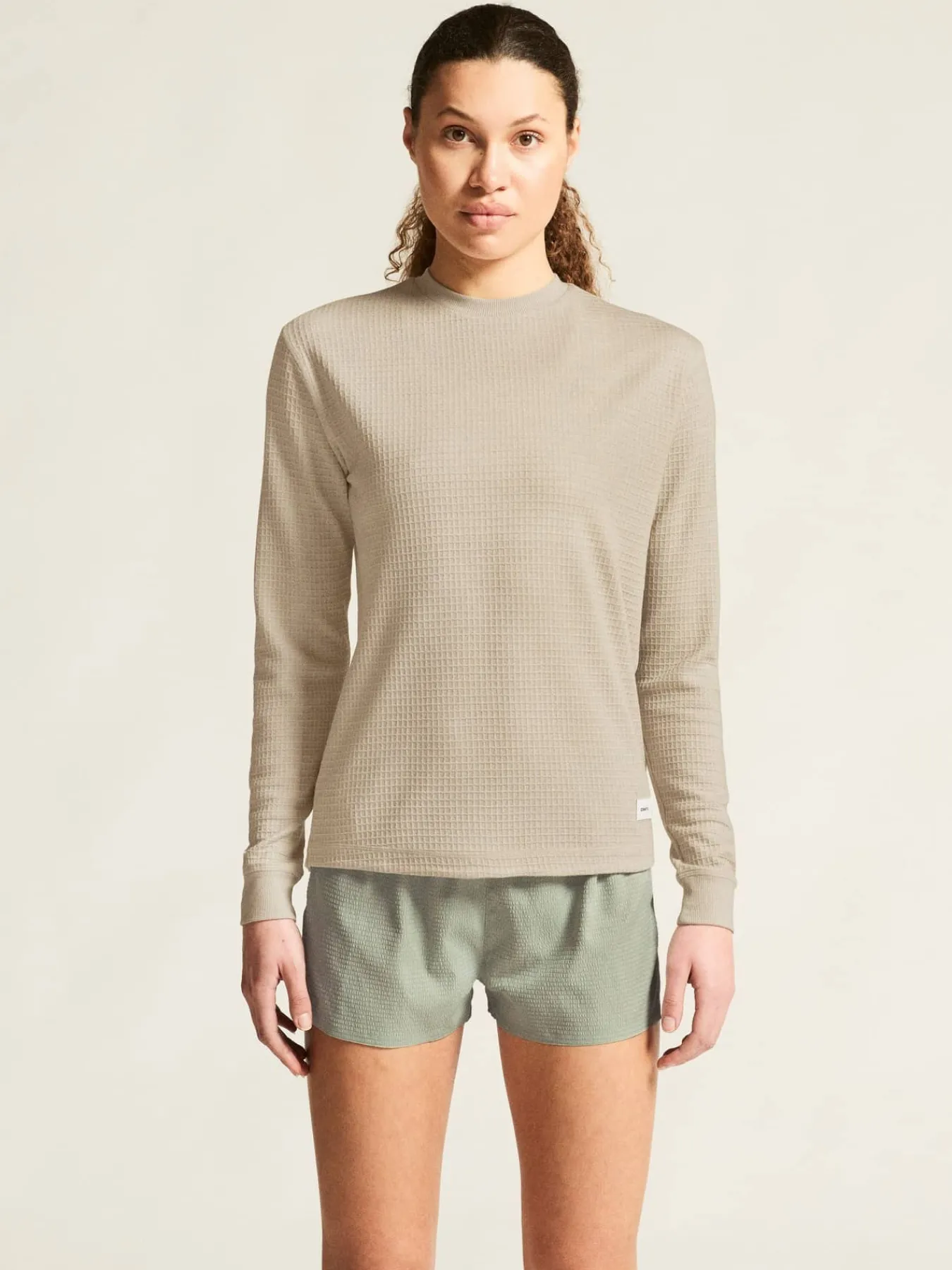 Craft Sportswear Träning^Wool Waffle RN W Plaster