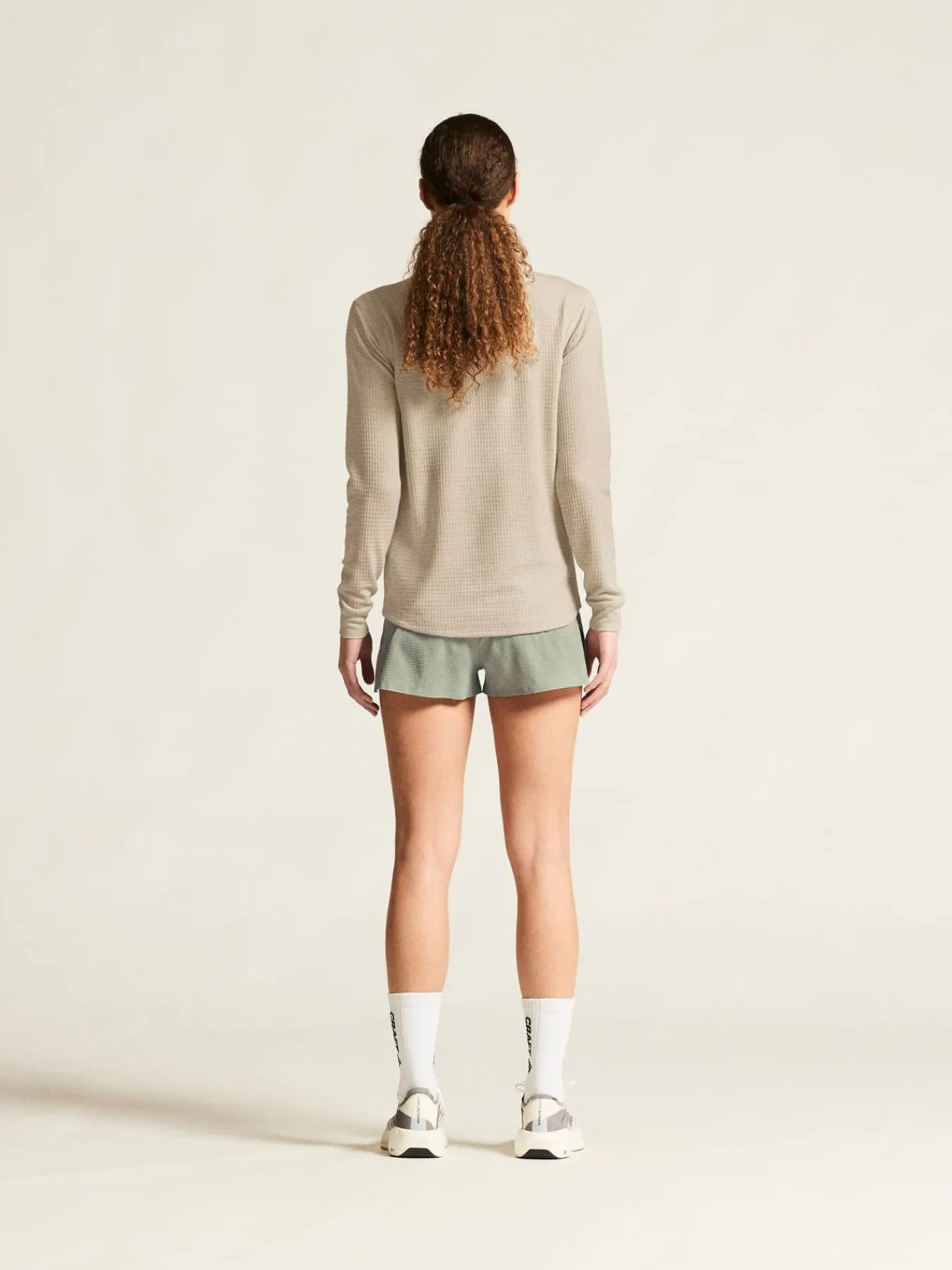 Craft Sportswear Träning^Wool Waffle RN W Plaster